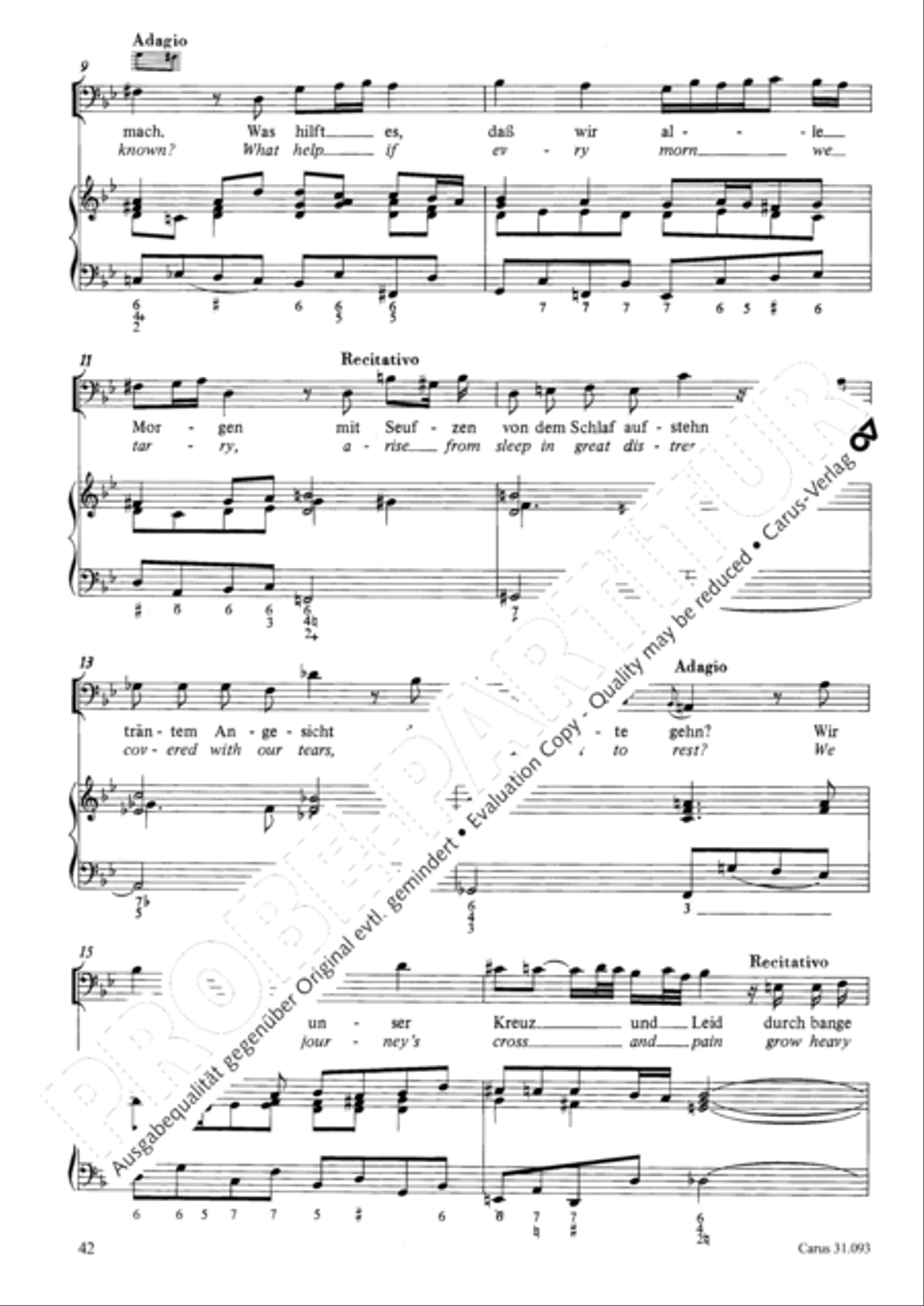 All those who seek God's sov'reign guidance (Wer nur den lieben Gott lasst walten) 4-Part scores gallery preview page 43