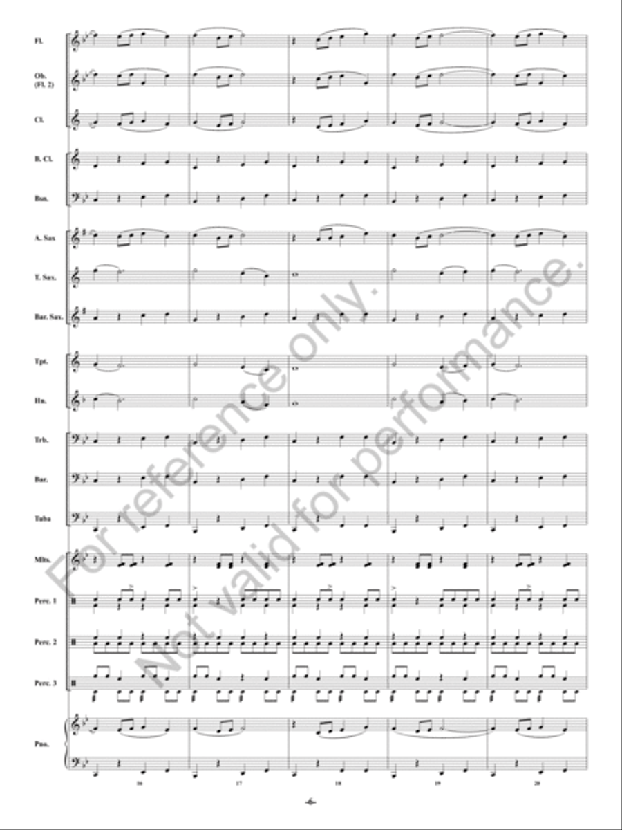 Danza Del Mambo Concert Band scores gallery preview page 7