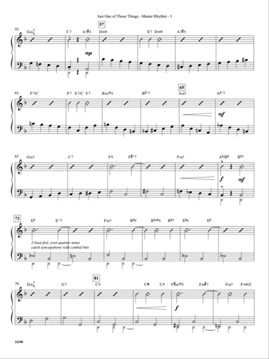 Just One of Those Things: Master Rhythm Part scores gallery preview page 3
