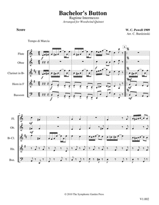 Bachelor's Button Rag (W. C. Powell) - woodwind quintet
