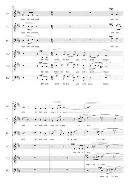 Magnificat and Nunc Dimittis (men's voices double choir) (Canticula Ursae Minoris) image number null