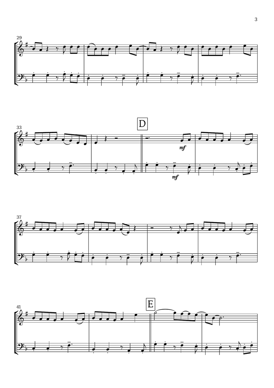 Lunch Woodwind Duet scores gallery preview page 3