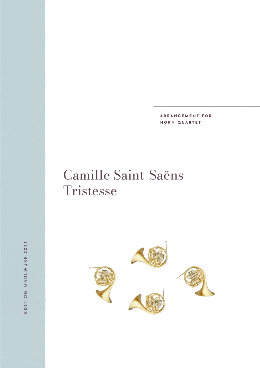 Tristesse Tristesse Brass Quartet scores gallery preview page 1
