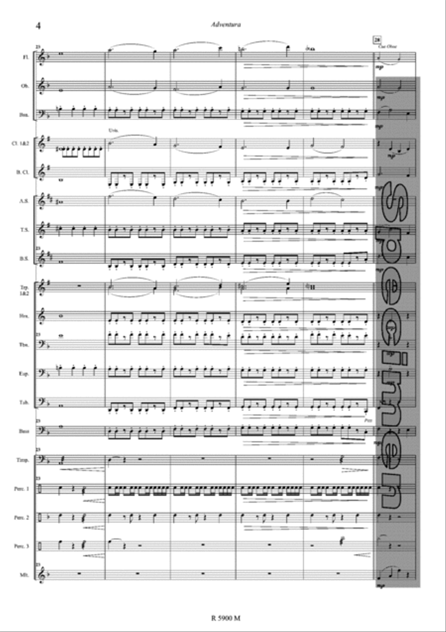 Adventura Concert Band scores gallery preview page 5
