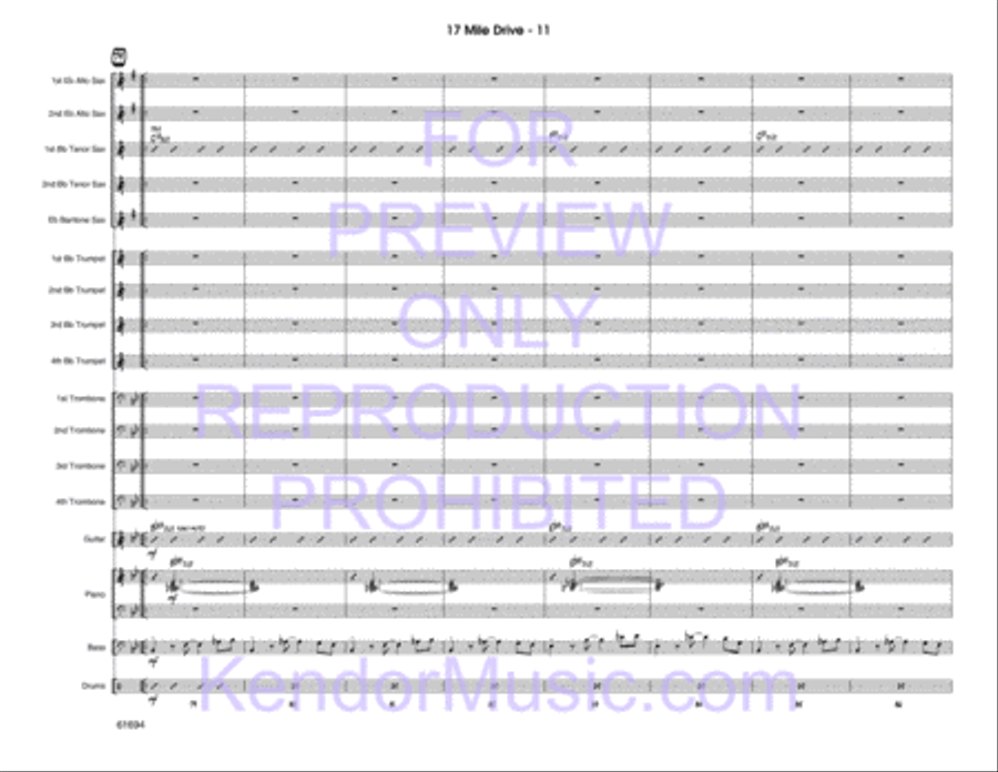 17 Mile Drive 17 Mile Drive Jazz Ensemble scores gallery preview page 12