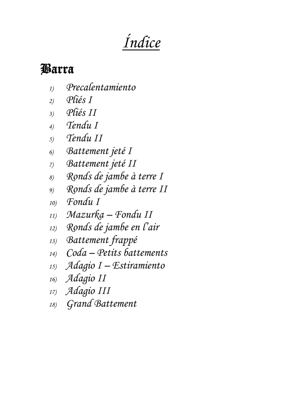 Piano+Ballet (music for ballet class) Piano Method scores gallery preview page 2