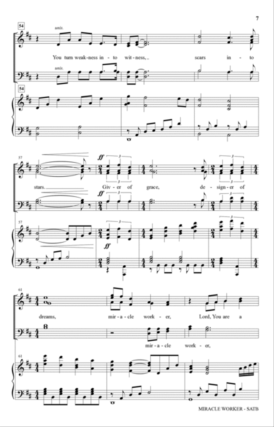 Miracle Worker 4-Part scores gallery preview page 6