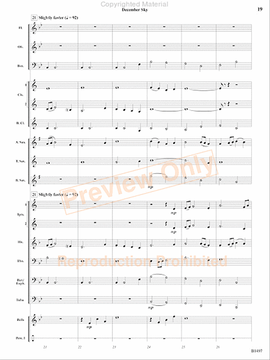 Curtain Up! Concert Band scores gallery preview page 16