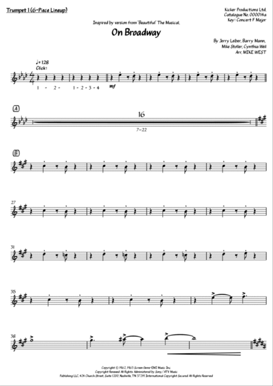 On Broadway Small Ensemble scores gallery preview page 2