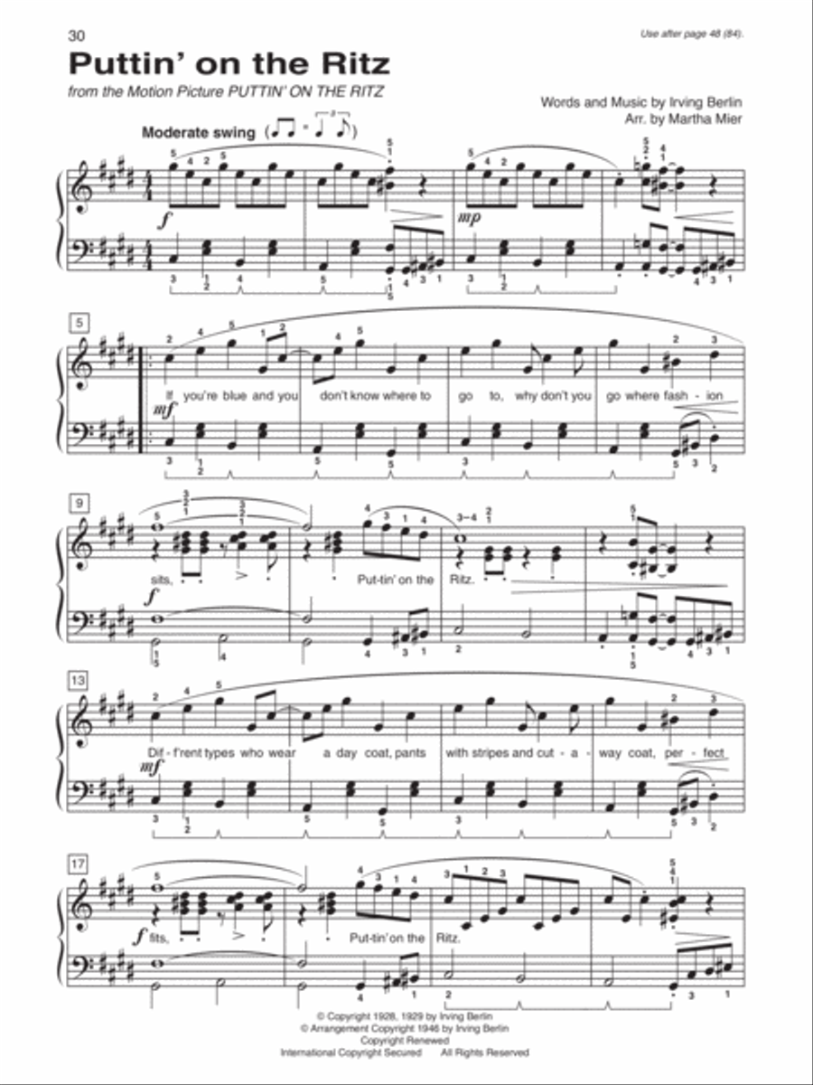 Alfred's Basic Adult Piano Course Greatest Hits, Book 3 Voice scores gallery preview page 4