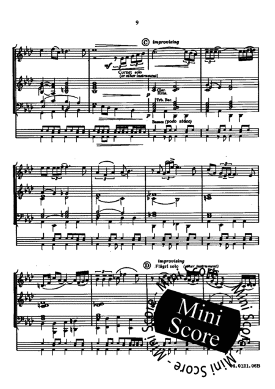 Fascinating Drums / Pavane In Blue Brass Band scores gallery preview page 13