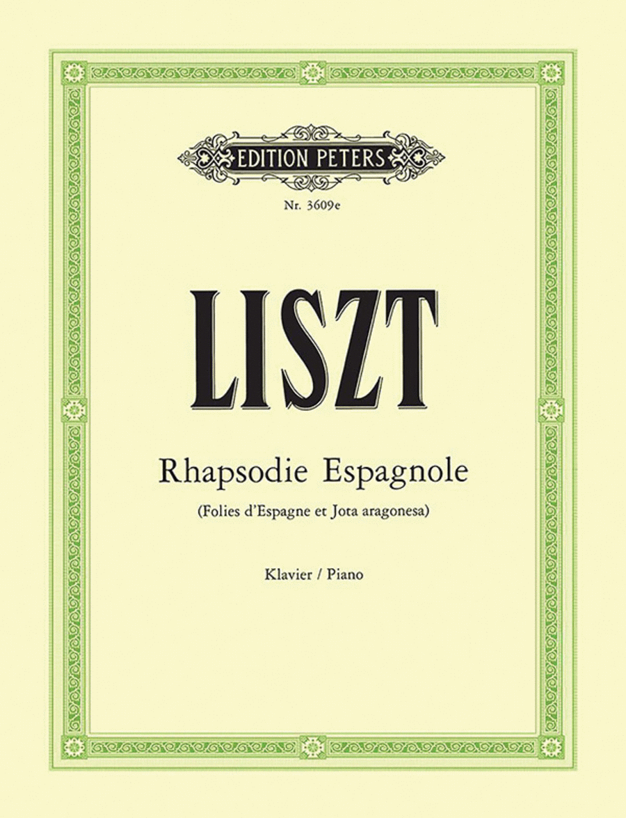 Rhapsodie Espagnole (Folies d'Espagne et Jota aragonesa) Piano Solo scores gallery preview page 1