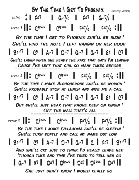 By The Time I Get To Phoenix
