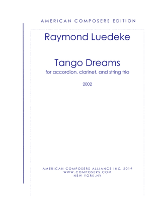 [Luedeke] Tango Dreams (Quintet Arrangement)