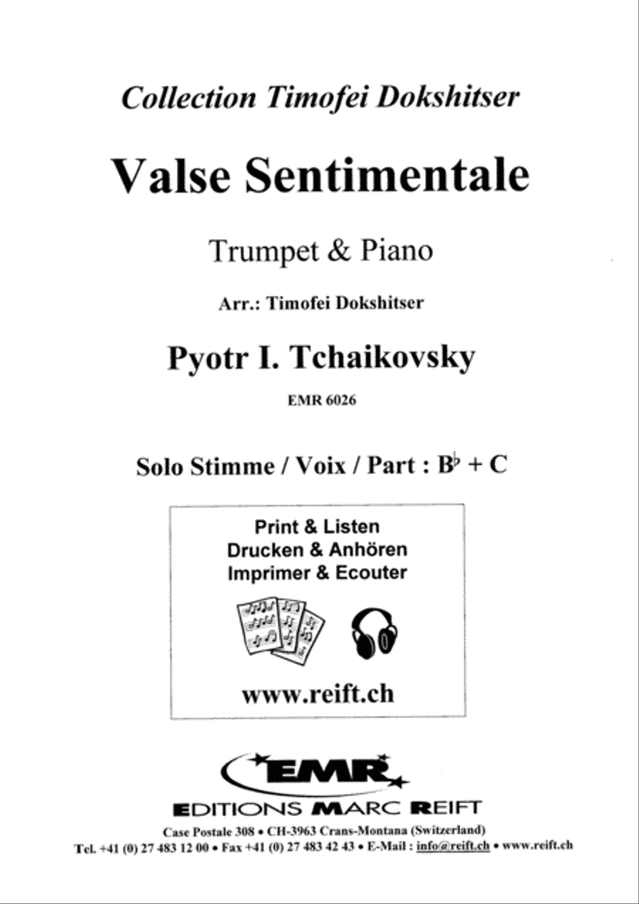 Valse Sentimentale Trumpet Solo scores gallery preview page 2