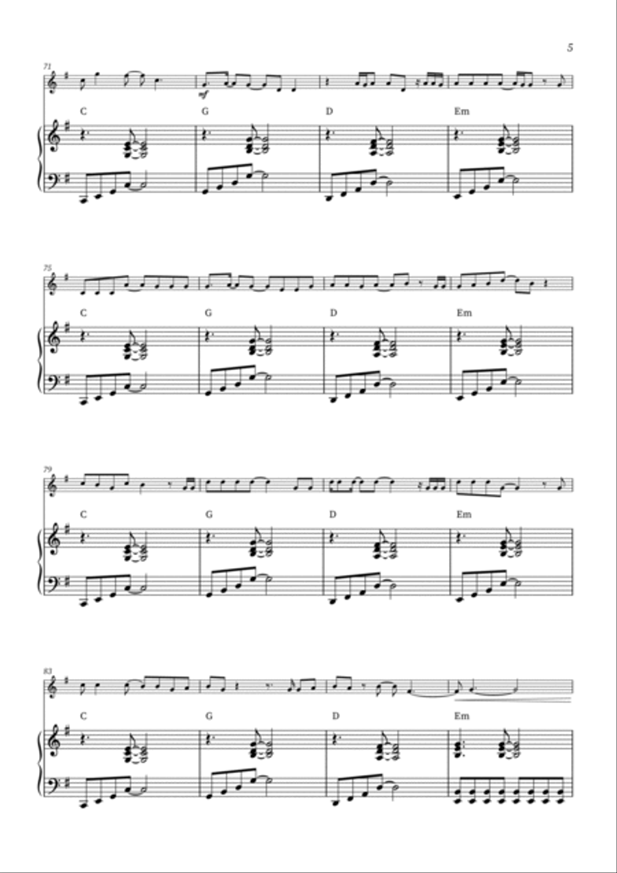 All Too Well All Too Well Violin Solo scores gallery preview page 5