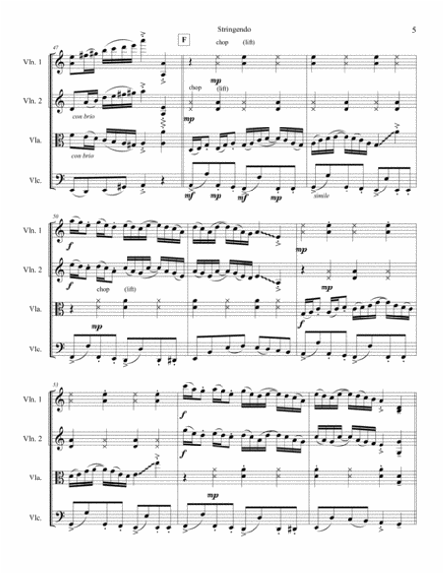 Stringendo - String Quartet String Quartet scores gallery preview page 6