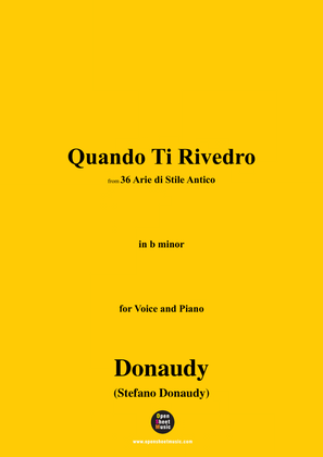 Donaudy-Quando Ti Rivedro,from 36 Arie di Stile Antico,in b minor