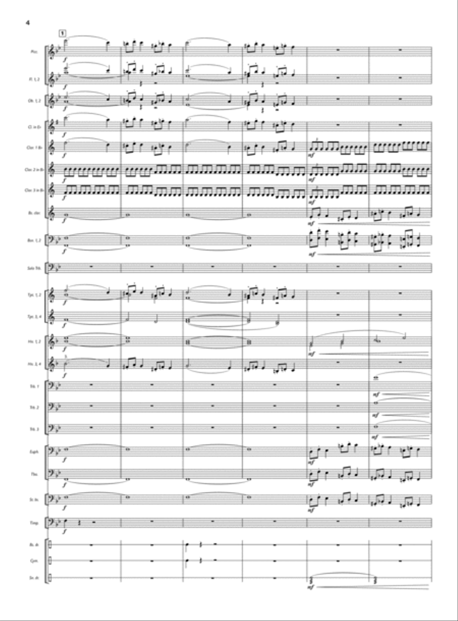 Concert for Trombone and Wind Ensemble Small Ensemble scores gallery preview page 3