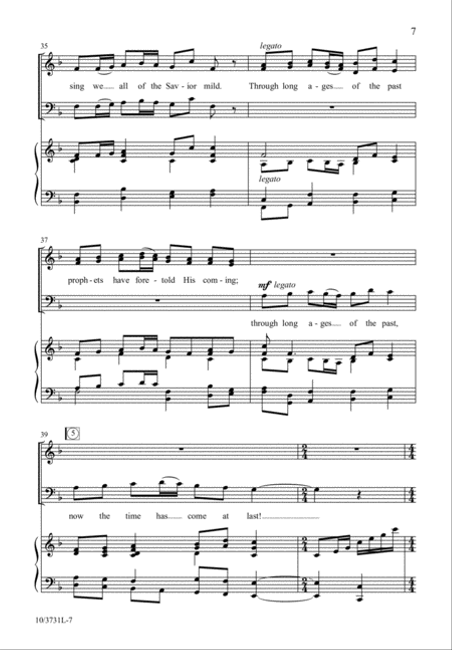 Gloria! To God Sing Gloria! 3-Part scores gallery preview page 7