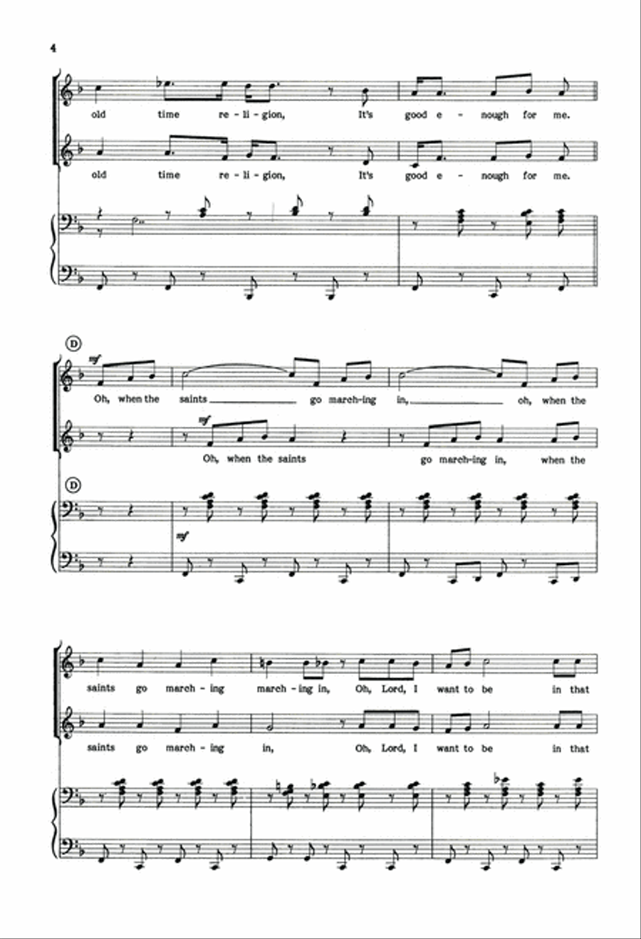 Gimme That Old Time Religion TB scores gallery preview page 4