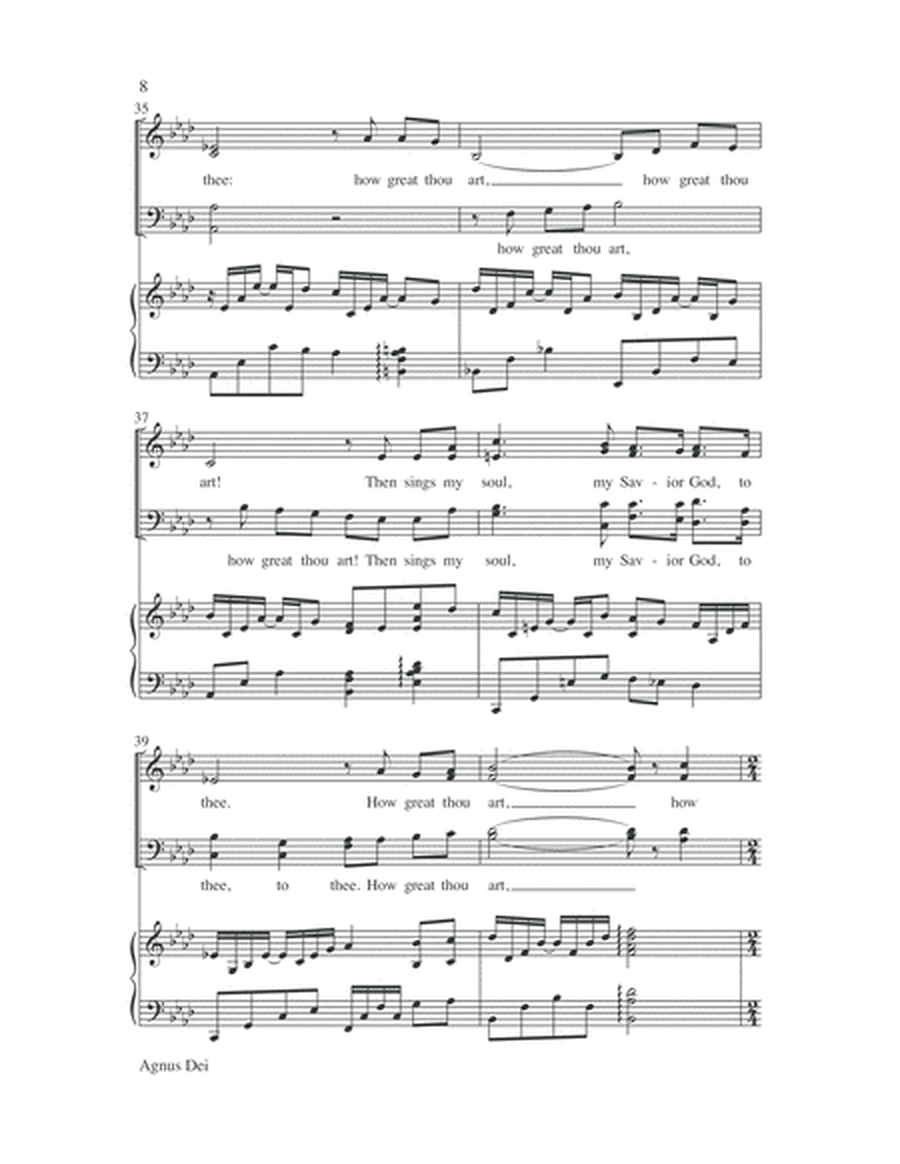 Agnus Dei with How Great Thou Art-SATB-Digital Download image number null