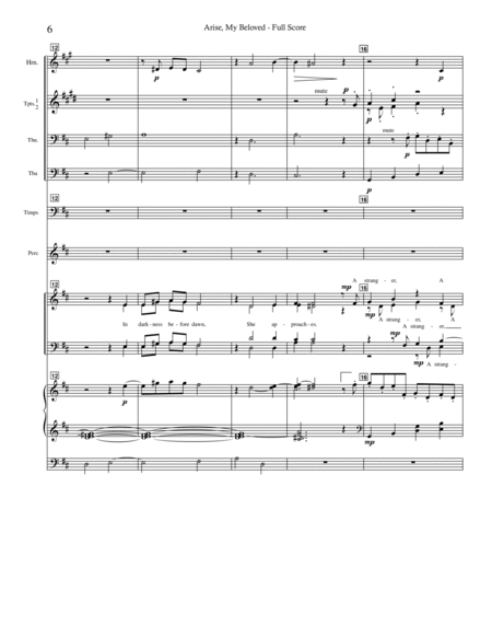 Arise, My Beloved - Full Score and Parts image number null