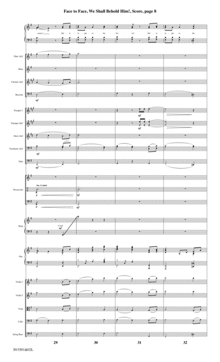 Face to Face, We Shall Behold Him! - Orchestral Score and Parts