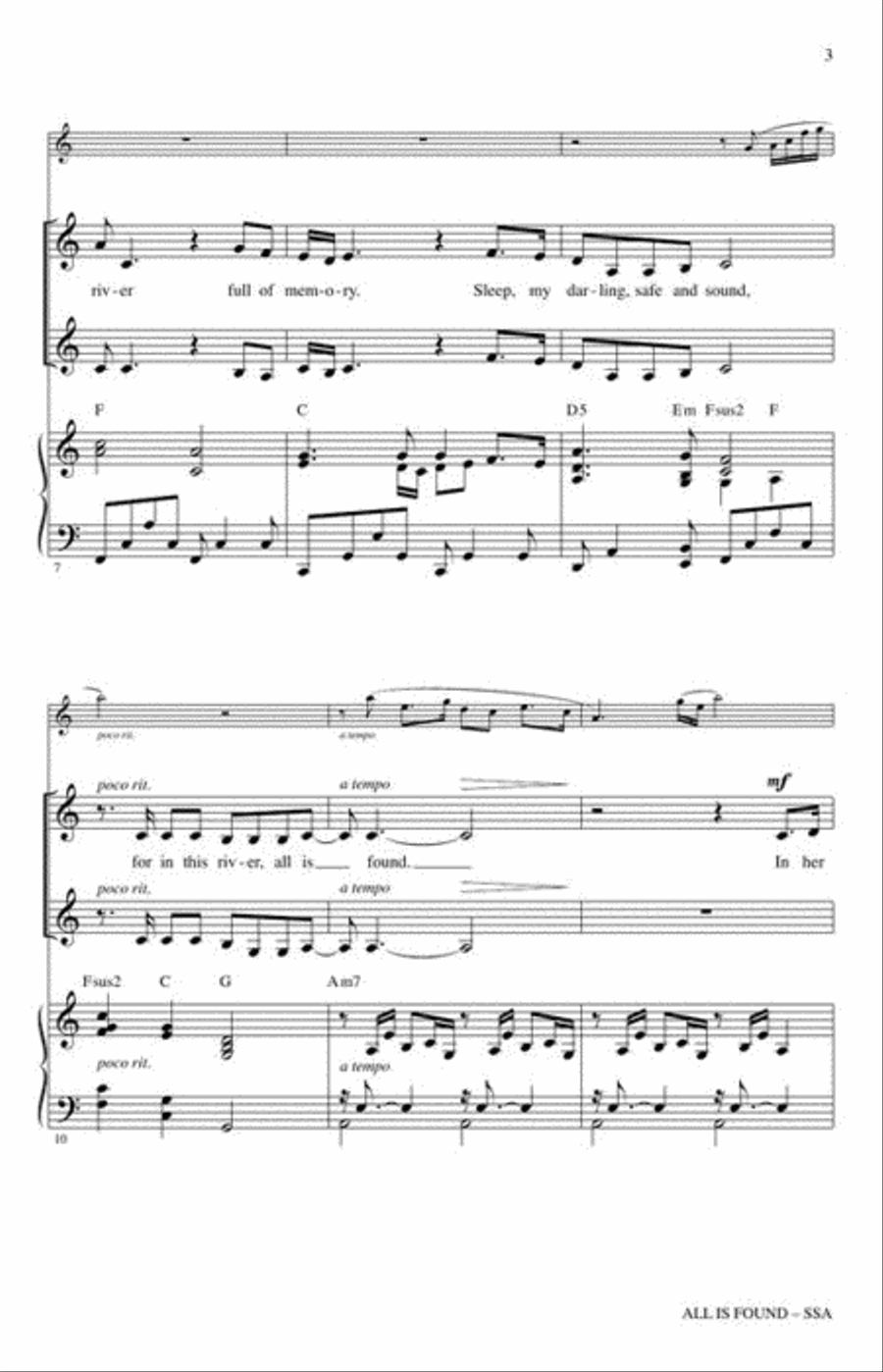 All Is Found All Is Found SSA scores gallery preview page 4