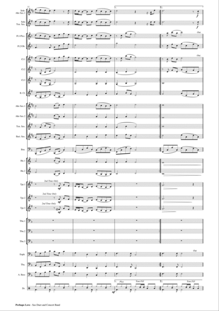 Perhaps Love Concert Band scores gallery preview page 4