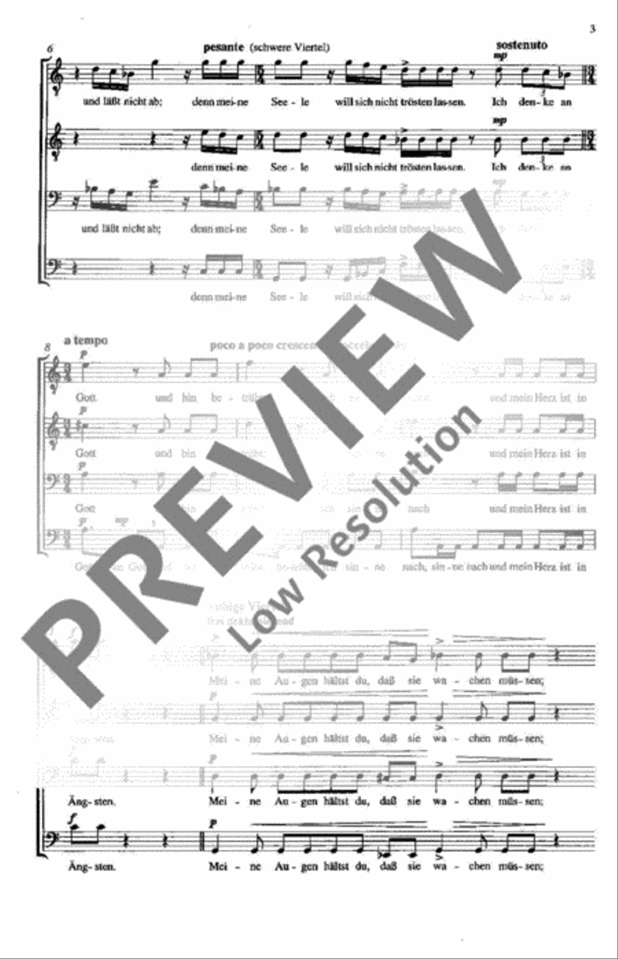 Psalm 77 TTBB scores gallery preview page 3