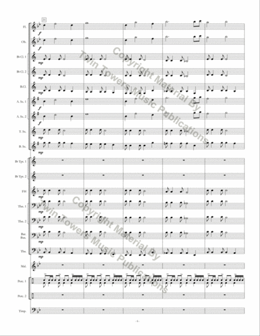 Soaring Eagles Soaring Eagles Concert Band scores gallery preview page 7