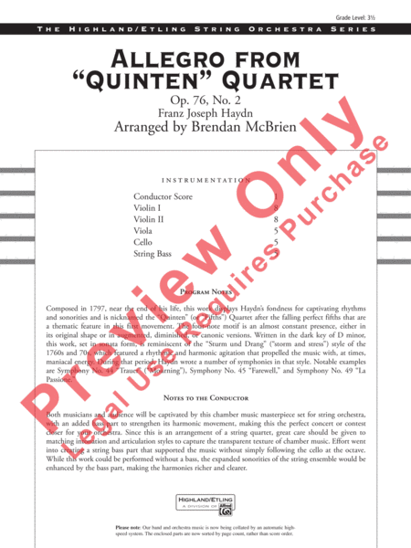 Allegro from Quinten Quartet image number null