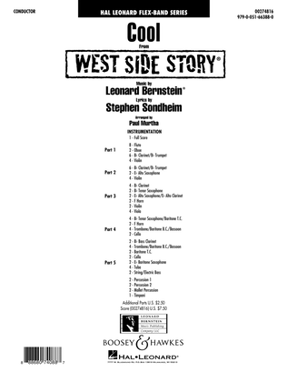Book cover for Cool (from West Side Story) (arr. Murtha) - Conductor Score (Full Score)