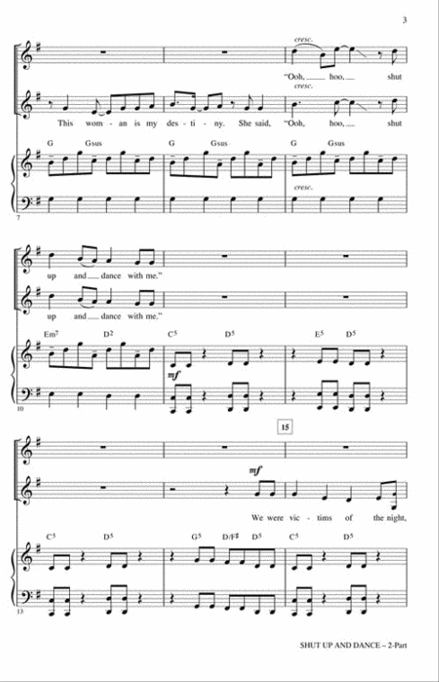 Shut Up and Dance Shut Up and Dance 2-Part scores gallery preview page 3