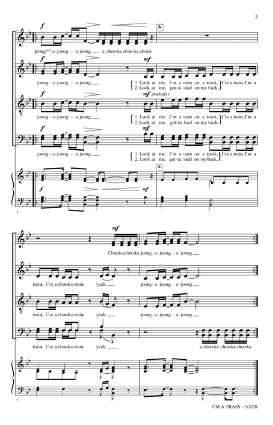 I'm A Train 4-Part scores gallery preview page 2