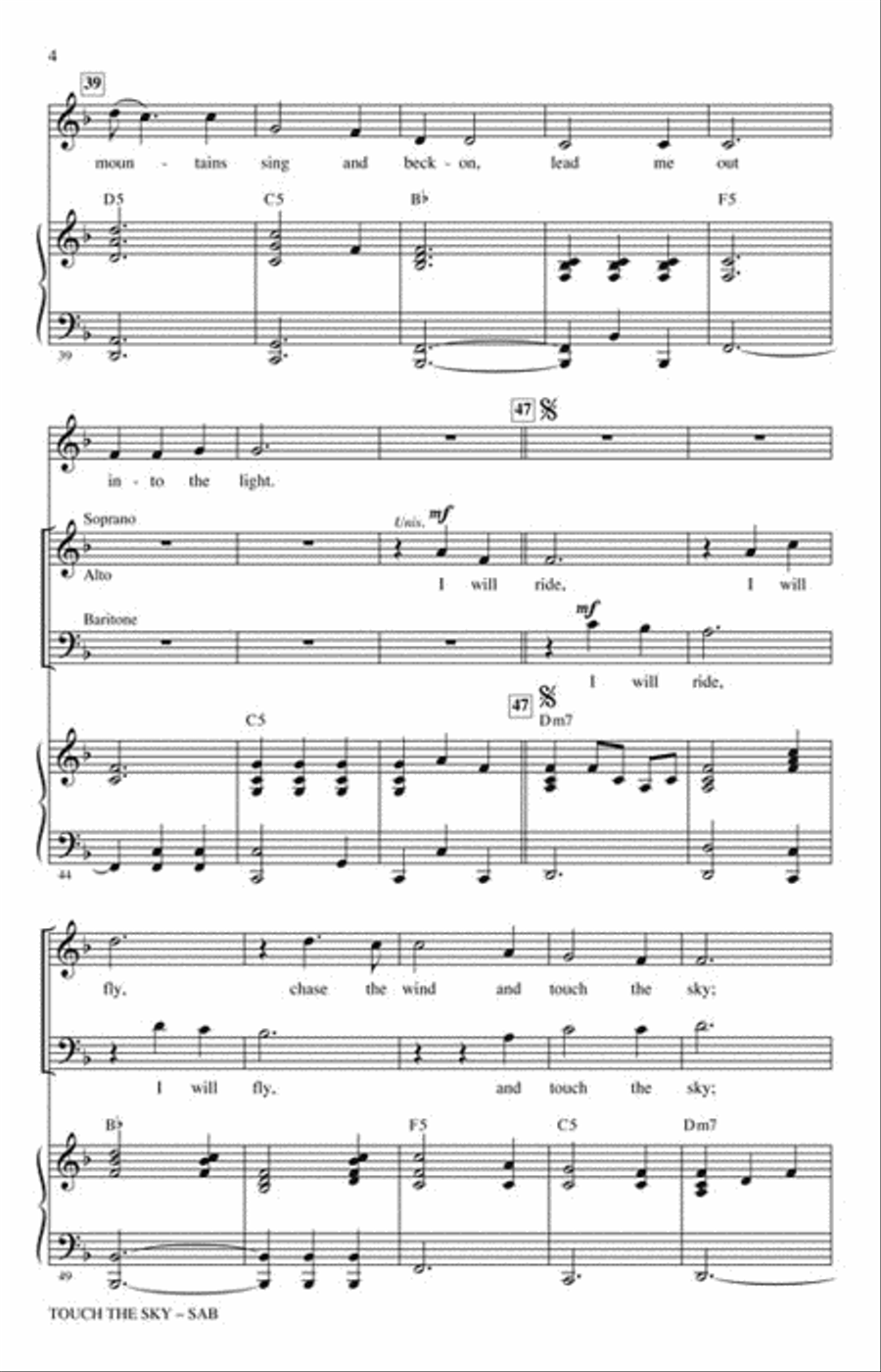 Touch the Sky 3-Part scores gallery preview page 2