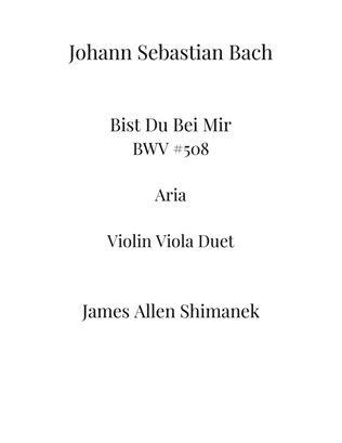 Book cover for Bist Du Bei Mir BWV 508