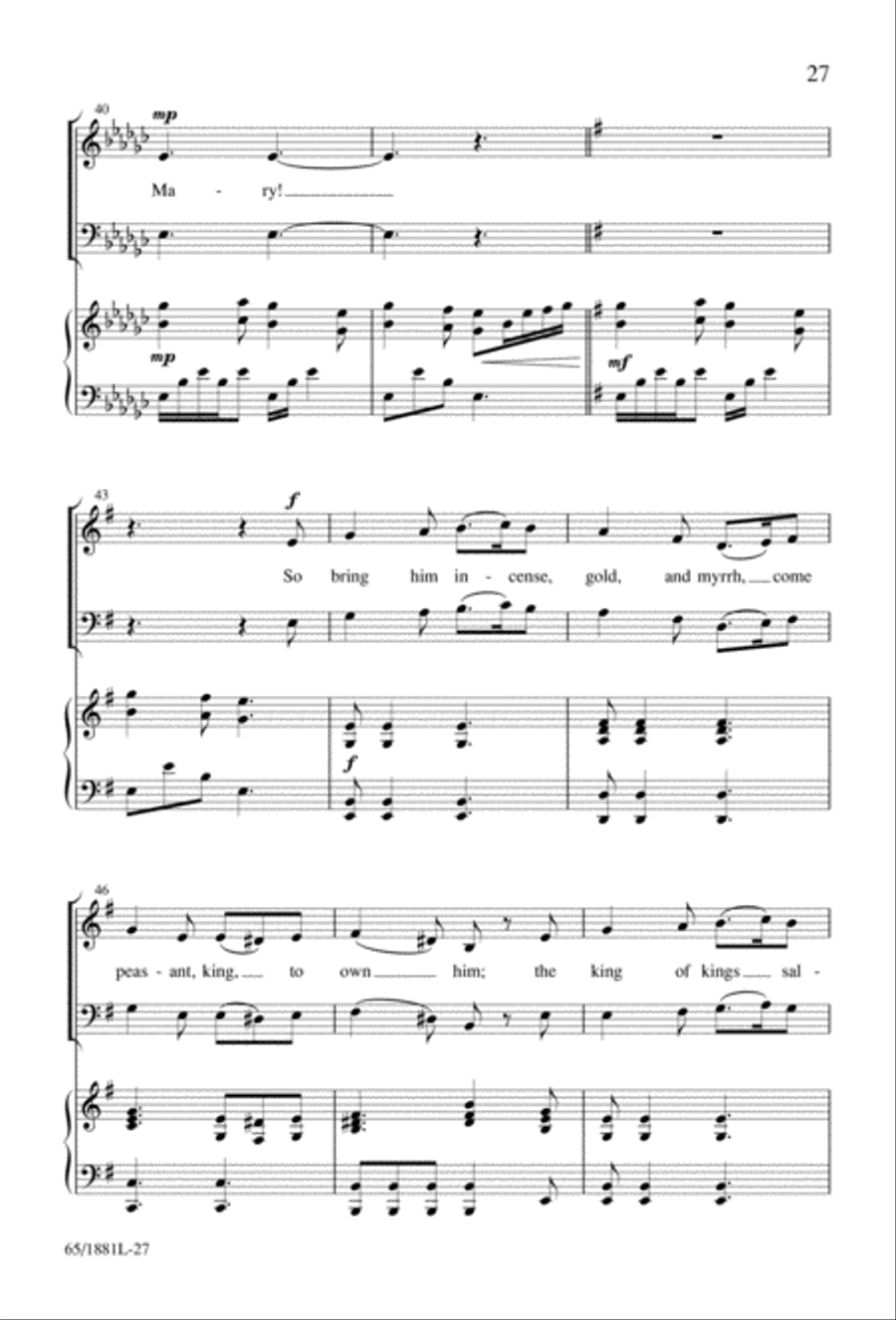 A Very Special Night A Very Special Night Unison Choir scores gallery preview page 29
