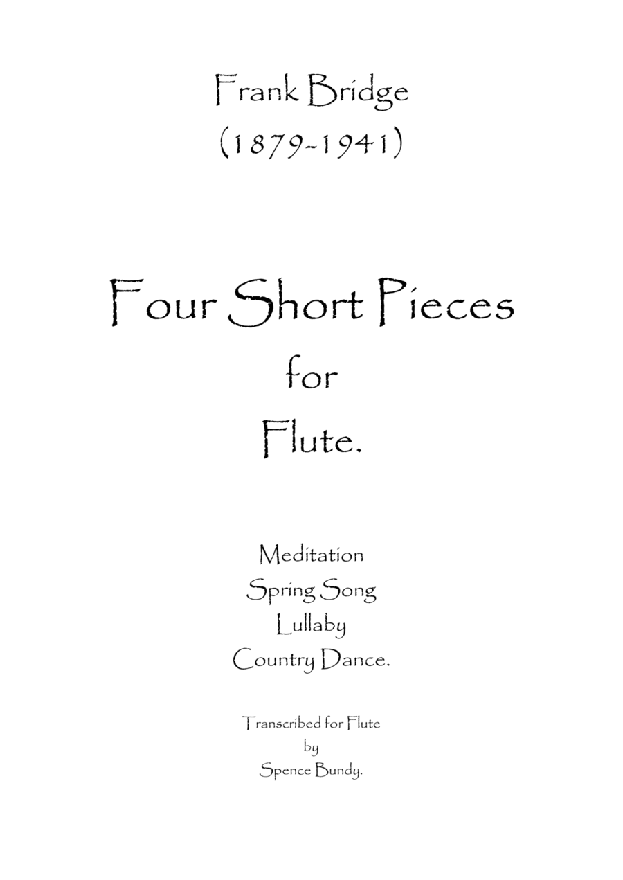 Four Short Pieces Flute Solo scores gallery preview page 1