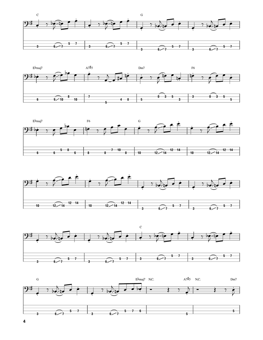 Bodhisattva Bodhisattva Bass Guitar Tablature scores gallery preview page 4