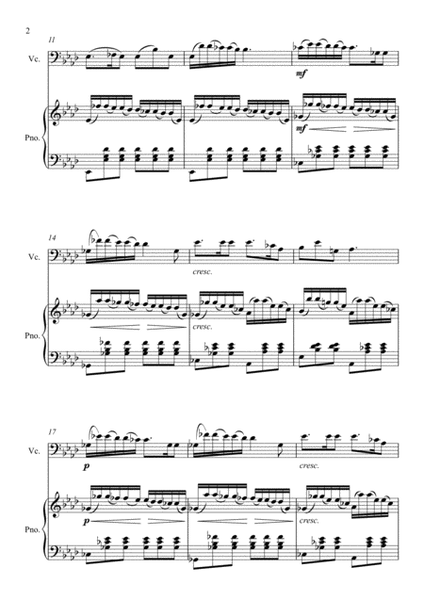 Franz Schubert - Auf dem Wasser zu singen (Cello + Piano) image number null