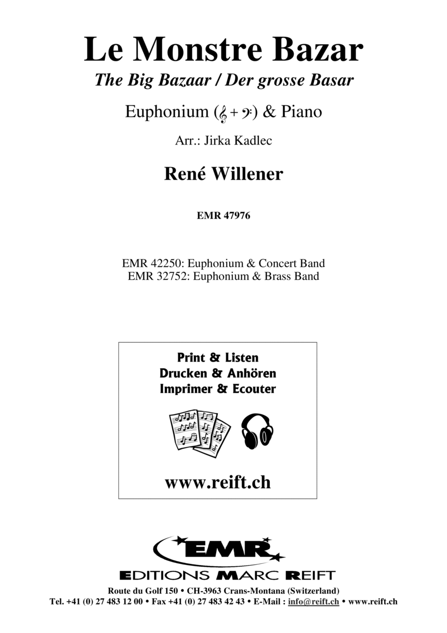 Le Monstre Bazar Euphonium scores gallery preview page 1