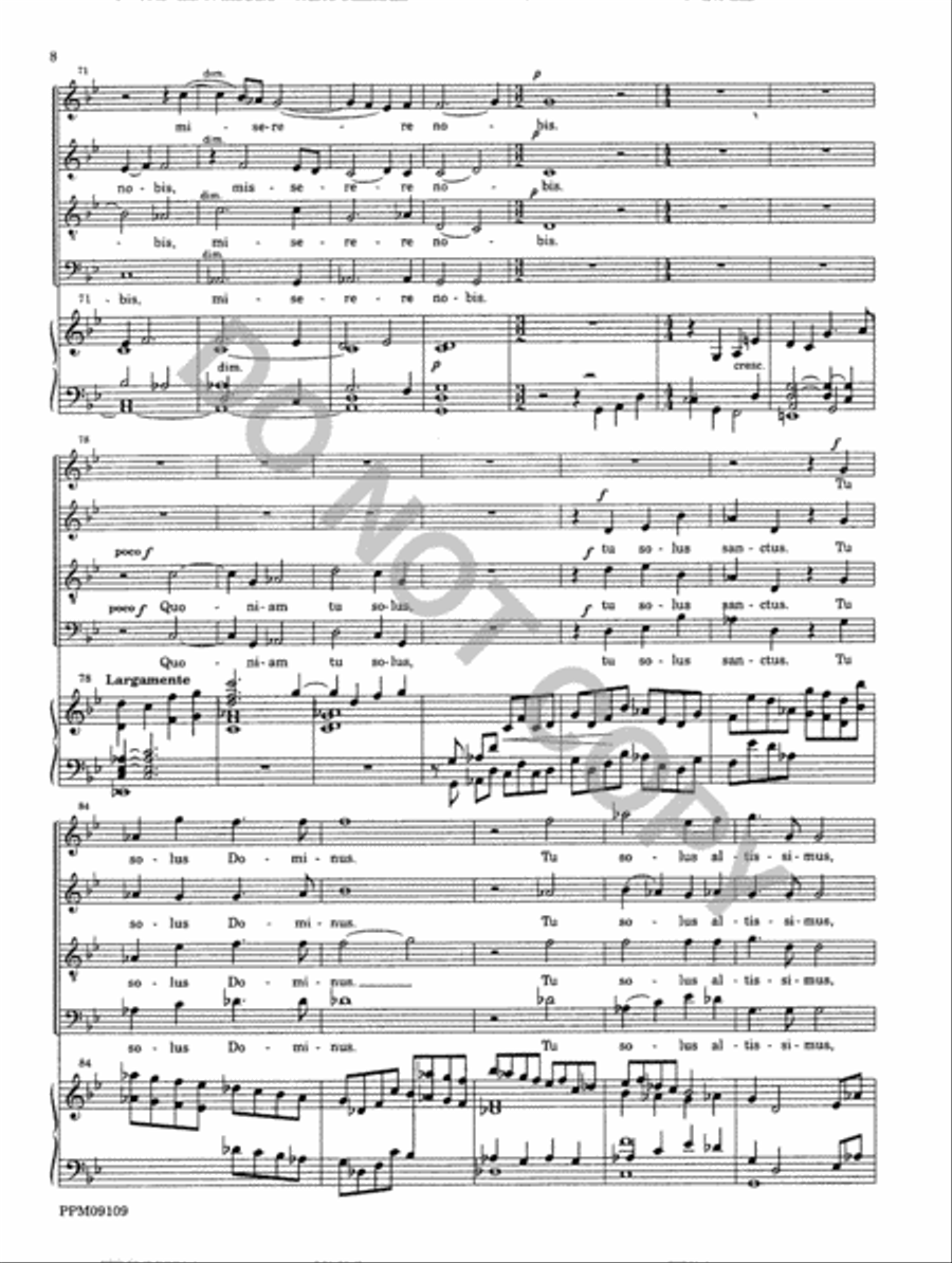 Missa Matris Dei 4-Part scores gallery preview page 9