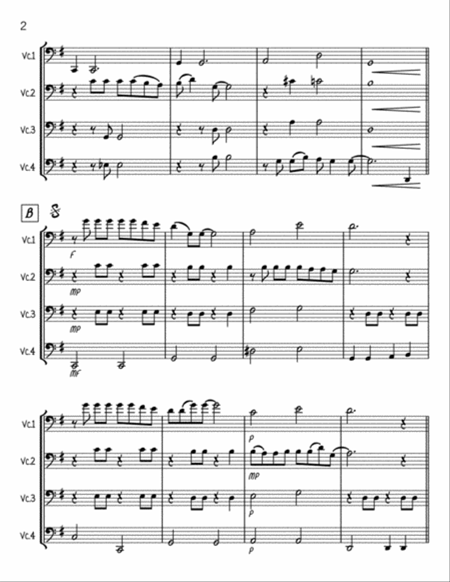 Make You Feel My Love Cello Solo scores gallery preview page 2