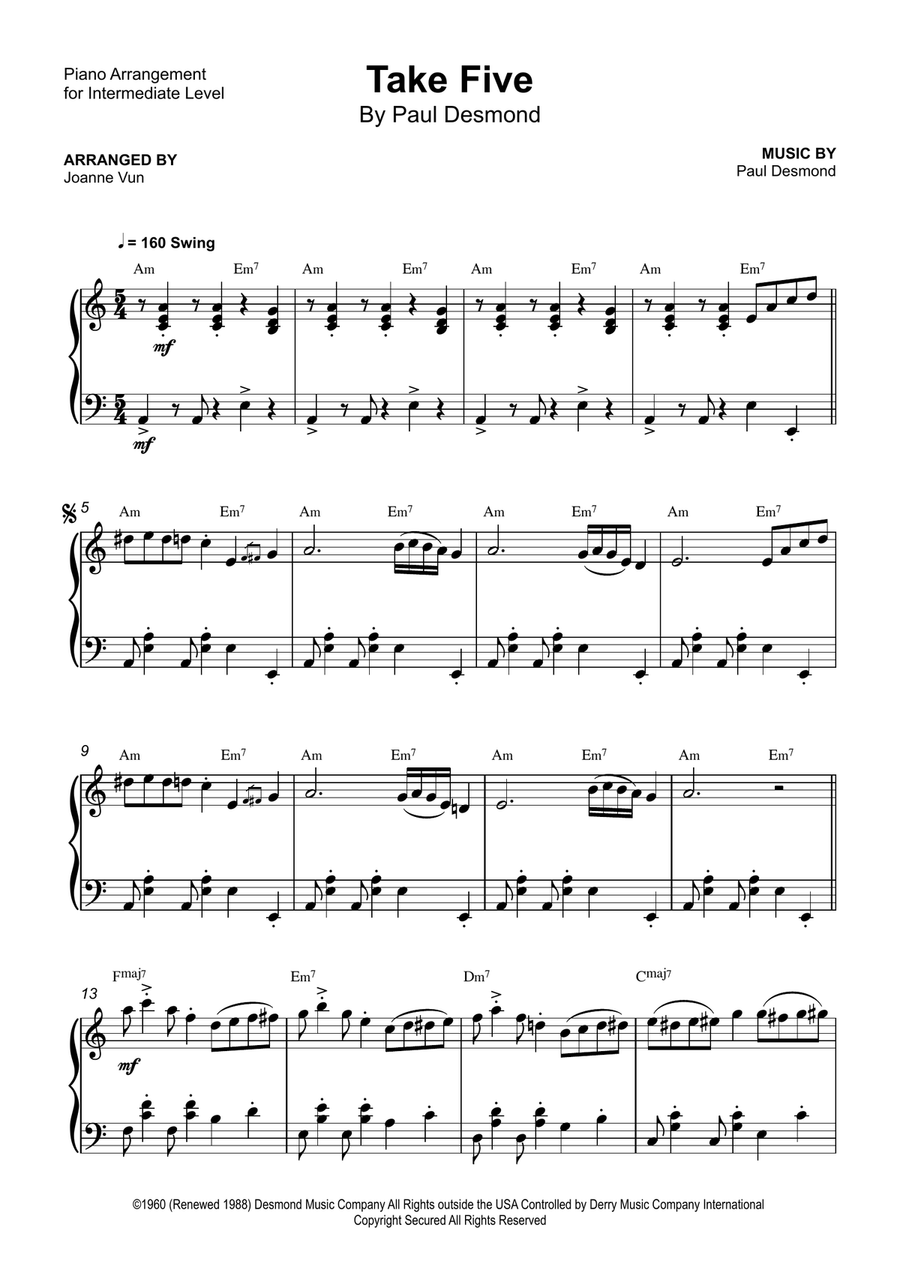 Take Five Piano Method scores gallery preview page 1