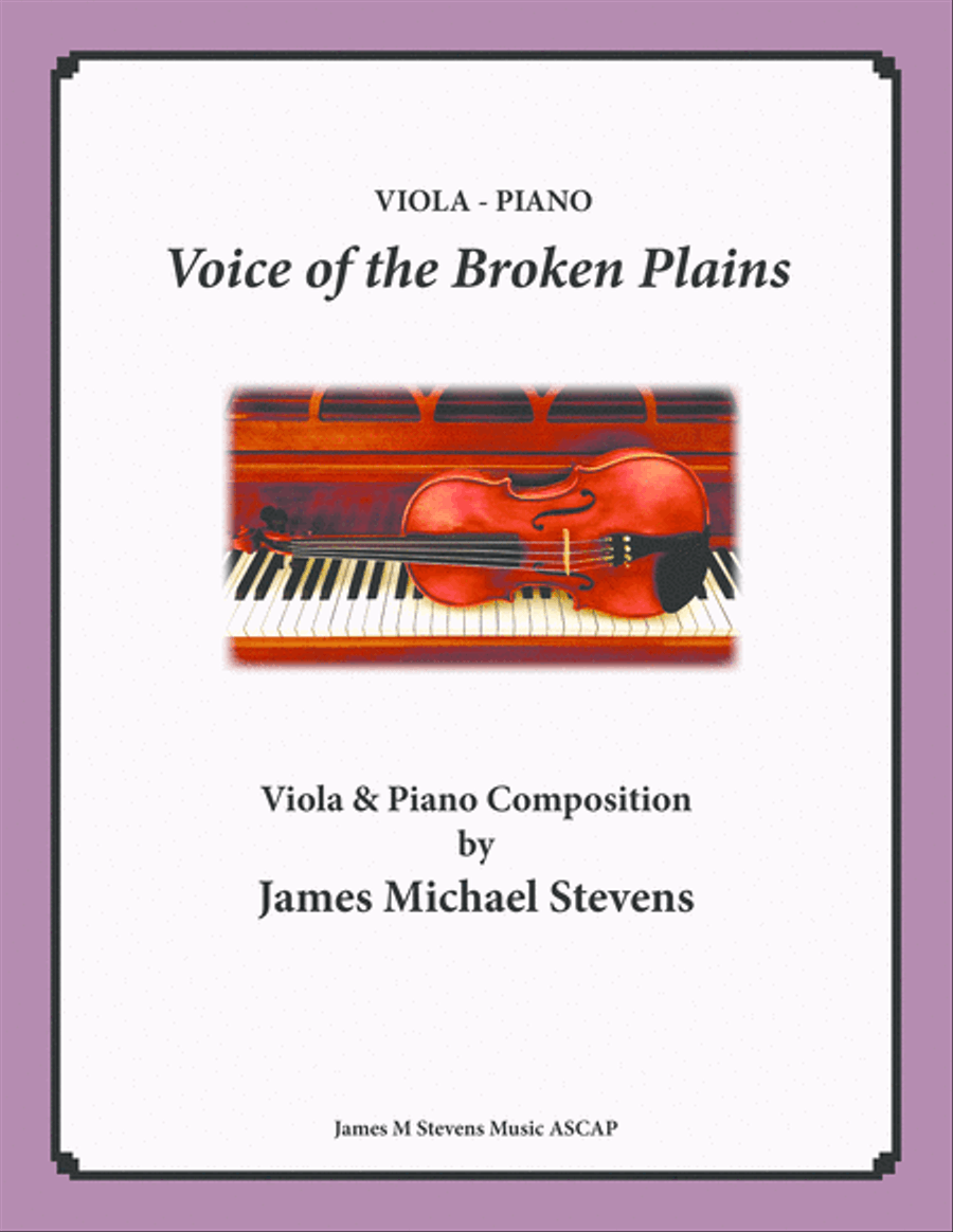 Voice of the Broken Plains - Viola & Piano Voice scores gallery preview page 1