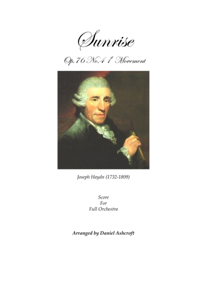 Haydn's 'Sunrise' Allegro con spirito - Score Only image number null