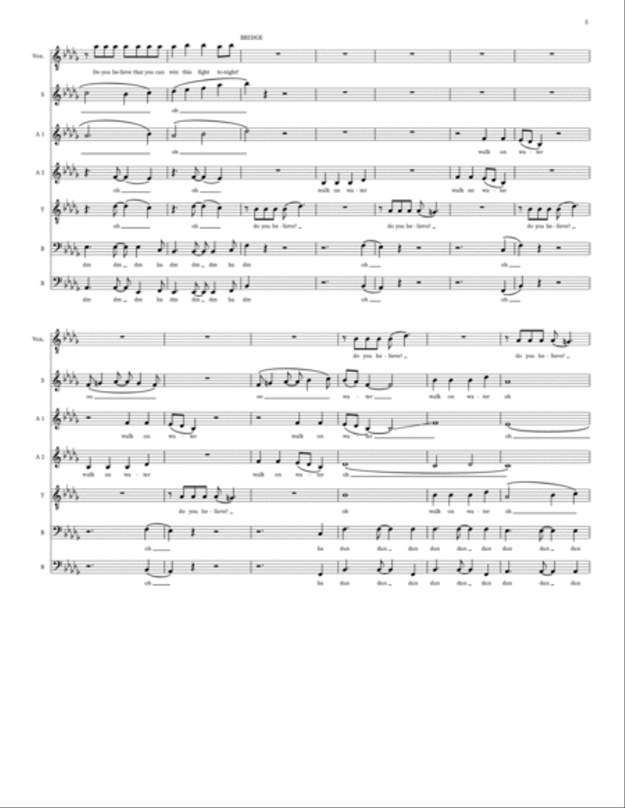 Walk On Water Small Ensemble scores gallery preview page 5