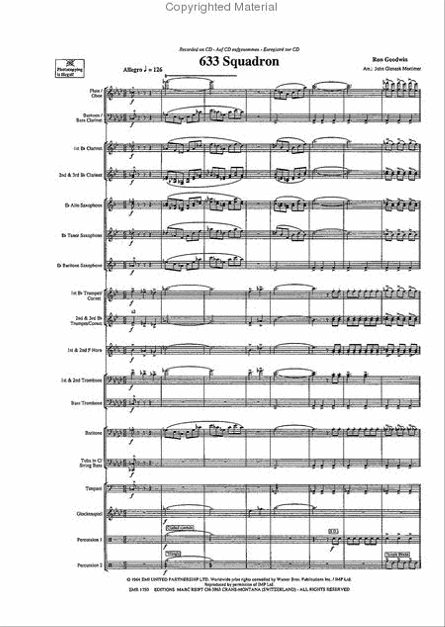 633 Squadron Concert Band scores gallery preview page 3
